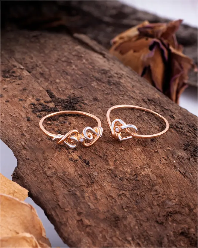 Gold earrings
